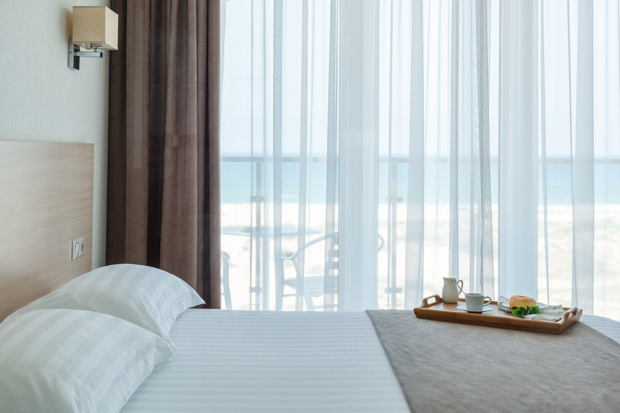 Двухместный номер с видом на море на высоком этаже